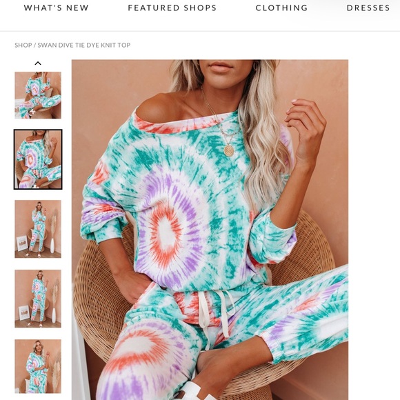 Vici Tie Dye Knit Top - Picture 2 of 3